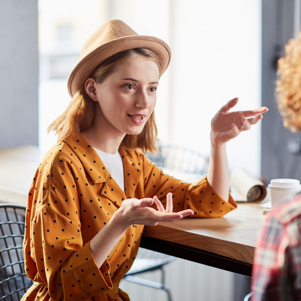 enfp woman talking