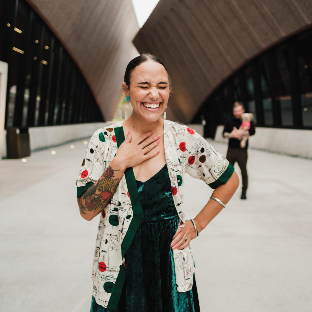 entp woman smiling